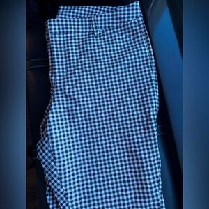Old Navy white and blue checkered pants Size 20